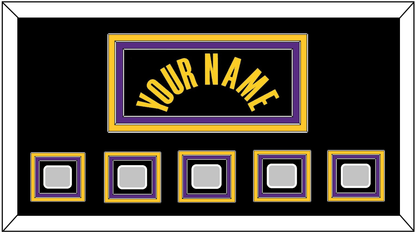Los Angeles Name & 5 Finals Patches - Black Mamba (2017-2018, 2020) - Premier Tier 2