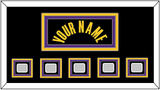 Los Angeles Name & 5 Finals Patches - Black Mamba (2017-2018, 2020) - Triple Mat 2