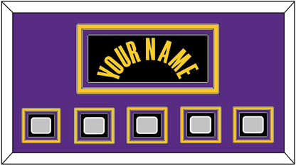 Los Angeles Name & 5 Trophy Patches - Black Mamba (2017-2018, 2020) - Premier Tier 3