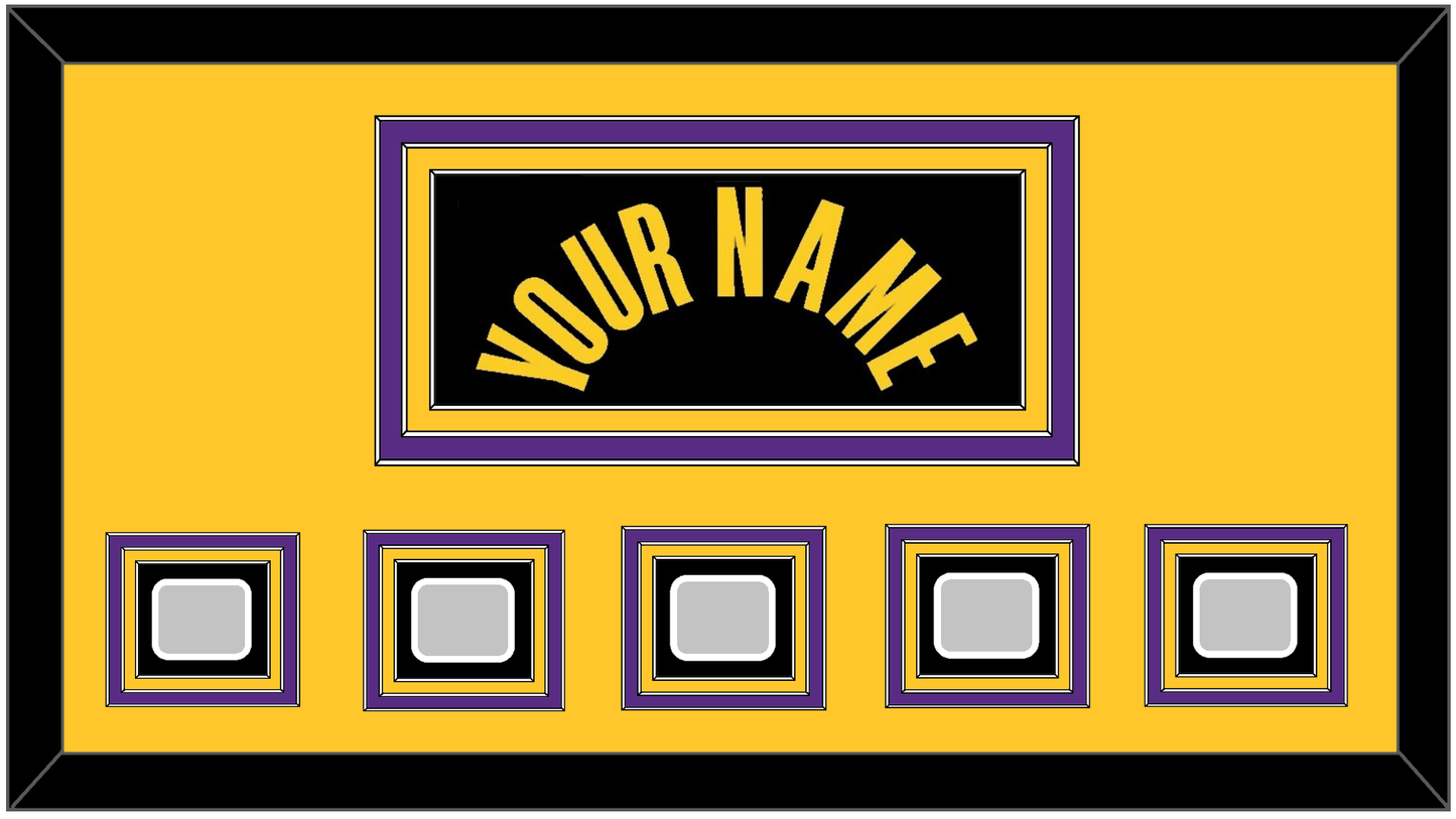 Los Angeles Name & 5 Trophy Patches - Black Mamba (2017-2018, 2020) - Premier Tier 4