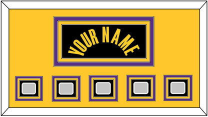 Los Angeles Name & 5 Finals Patches - Black Mamba (2017-2018, 2020) - Premier Tier 4
