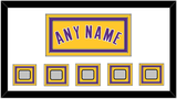 Los Angeles Name & 5 Finals Patches - Home Yellow (1999-2018) - Triple Mat 1