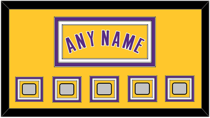 Los Angeles Name & 5 Trophy Patches - Home Yellow (1999-2018) - Premier Tier 2