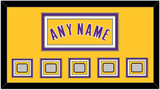 Los Angeles Name & 5 Trophy Patches - Home Yellow (1999-2018) - Triple Mat 2