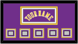 Los Angeles Name & 5 Trophy Patches - Road Purple (1978-1997) - Triple Mat 2