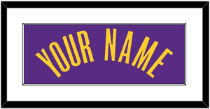 Los Angeles Name - Purple Statement - Single Mat 1