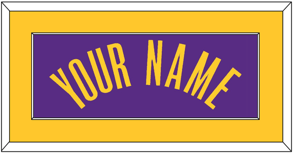 Los Angeles Name - Purple Statement - Single Mat 2