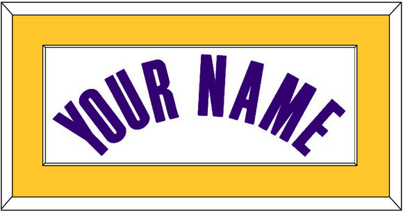 Los Angeles Name - White Association - Single Mat 1