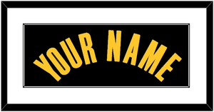 Los Angeles Name - Black Earned - Single Mat 1