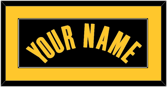 Los Angeles Name - Black Earned - Single Mat 3