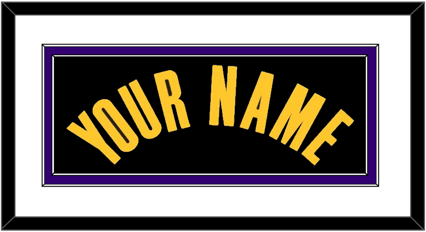 Los Angeles Name - Black Earned (2020-2021) - Signature Tier 1