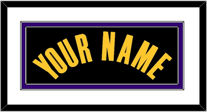 Los Angeles Name - Black Earned (2020-2021) - Signature Tier 1