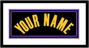 Los Angeles Name - Black Earned - Double Mat 1