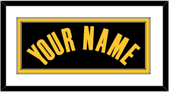 Los Angeles Name - Black Earned - Double Mat 2