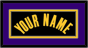 Los Angeles Name - Black Earned - Double Mat 3