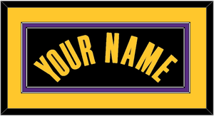 Los Angeles Name - Black Earned - Double Mat 4