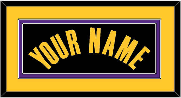 Los Angeles Name - Black Earned - Double Mat 4