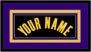 Los Angeles Name - Black Earned - Triple Mat 2