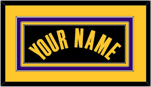 Los Angeles Name - Black Earned - Triple Mat 3