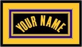 Los Angeles Name - Black Earned - Triple Mat 3