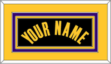 Los Angeles Name - Black Earned - Triple Mat 3