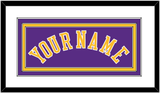 Los Angeles Name - Road Purple (1997-1999) - Triple Mat 1