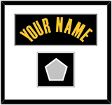 Los Angeles Name & Finals Patch - Black Earned (2020-2021) - Single Mat 1