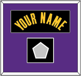 Los Angeles Name & Champions Patch - Black Earned (2020-2021) - Single Mat 2