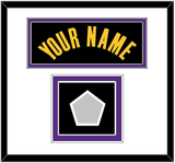 Los Angeles Name & Finals Patch - Black Earned 2020-2021) - Double Mat 1
