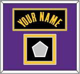 Los Angeles Name & Champions Patch - Black Earned (2020-2021) - Double Mat 2