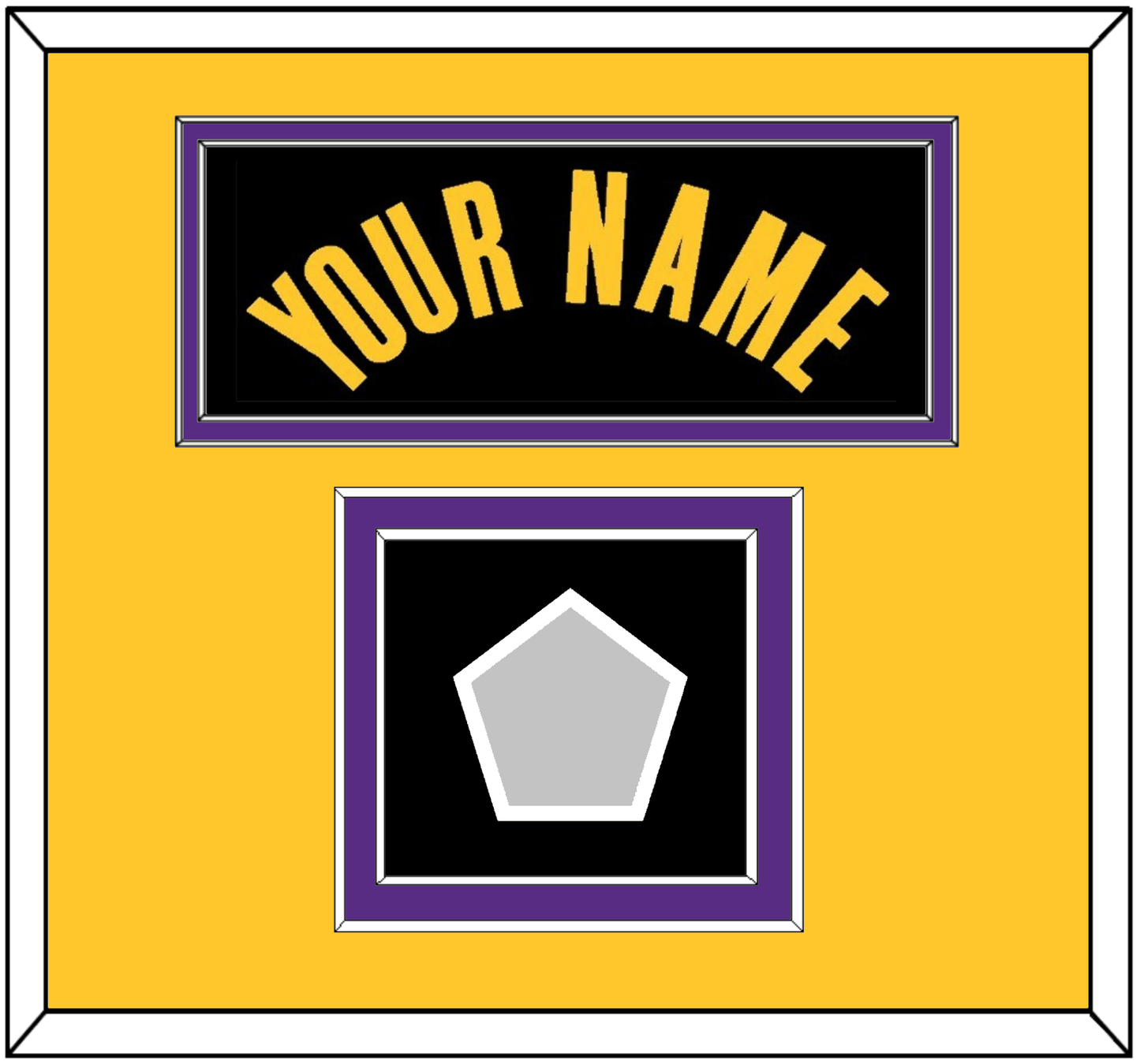 Los Angeles Name & Trophy Patch - Black Earned (2020-2021) - Signature Tier 3