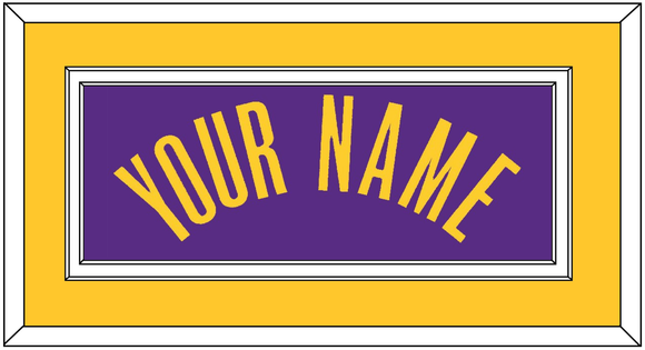 Los Angeles Name - Purple Statement - Double Mat 2