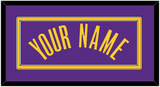 Los Angeles Name - Purple Statement - Double Mat 3