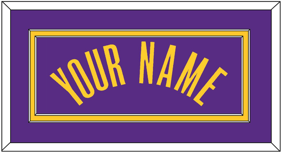 Los Angeles Name - Purple Statement - Double Mat 3