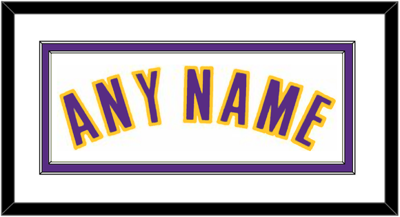 Los Angeles Name - Home White (2002-2018) - Double Mat 1