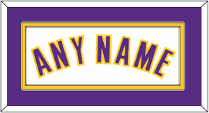 Los Angeles Name - Home White (2002-2018) - Double Mat 4