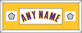 Los Angeles Name & 2 Finals Patches - Alternate White (2002-2018) - Single Mat 4