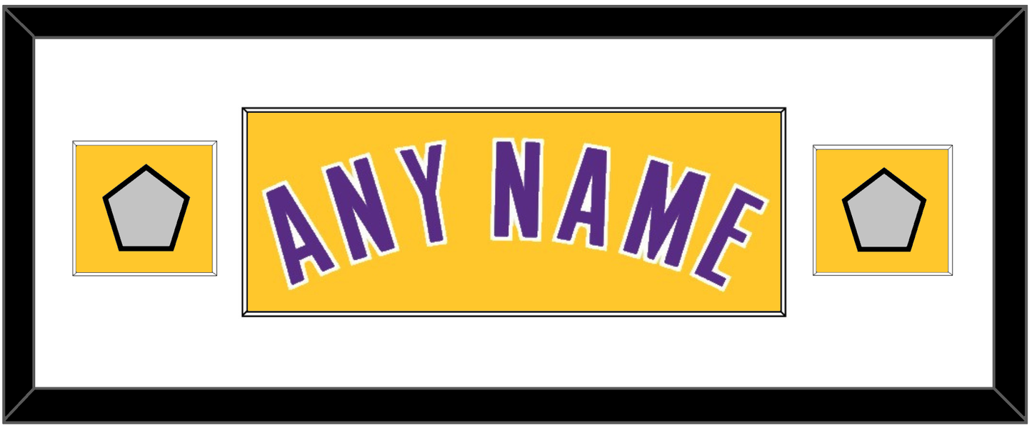 Los Angeles Name & 2 Trophy Patches - Home Yellow (1999-2018) - Essential Tier 2