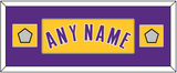 Los Angeles Name & 2 Finals Patches - Home Yellow (1999-2018) - Single Mat 4