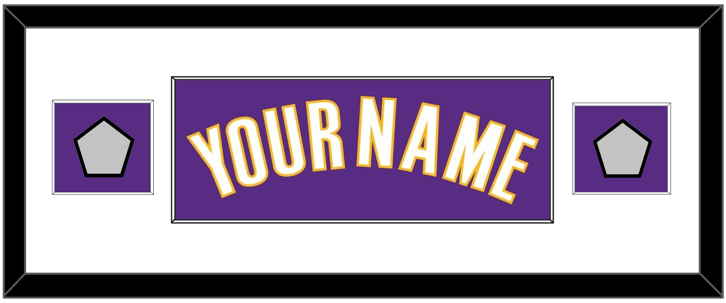 Los Angeles Name & 2 Finals Patches - Road Purple (1999-2004) - Essential Tier 2