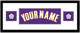 Los Angeles Name & 2 Finals Patches - Road Purple (1999-2004) - Single Mat 2