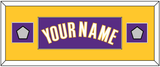 Los Angeles Name & 2 Finals Patches - Road Purple (1999-2004) - Single Mat 4