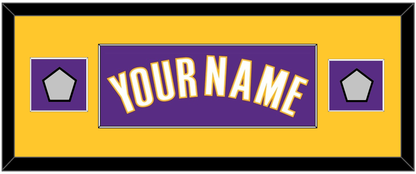 Los Angeles Name & 2 Champions Patches - Road Purple (1999-2004) - Essential Tier 4
