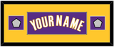 Los Angeles Name & 2 Trophy Patches - Road Purple (1999-2004) - Single Mat 4