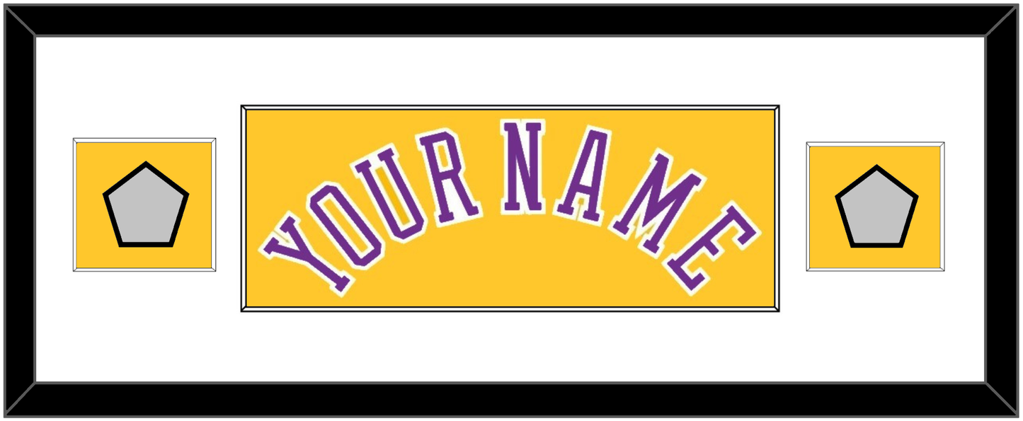 Los Angeles Name & 2 Trophy Patches - Home Yellow (1978-1997) - Essential Tier 2