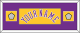 Los Angeles Name & 2 Trophy Patches - Home Yellow (1978-1997) - Single Mat 4