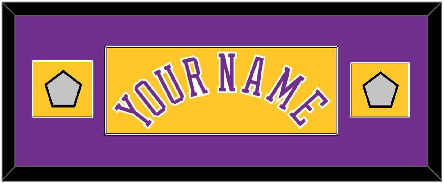 Los Angeles Name & 2 Trophy Patches - Home Yellow (1978-1997) - Essential Tier 4