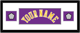Los Angeles Name & 2 Trophy Patches - Road Purple (1978-1997) - Single Mat 2