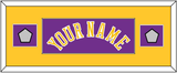 Los Angeles Name & 2 Trophy Patches - Road Purple (1978-1997) - Single Mat 4