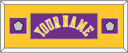 Los Angeles Name & 2 Champions Patches - Road Purple (1978-1997) - Essential Tier 4